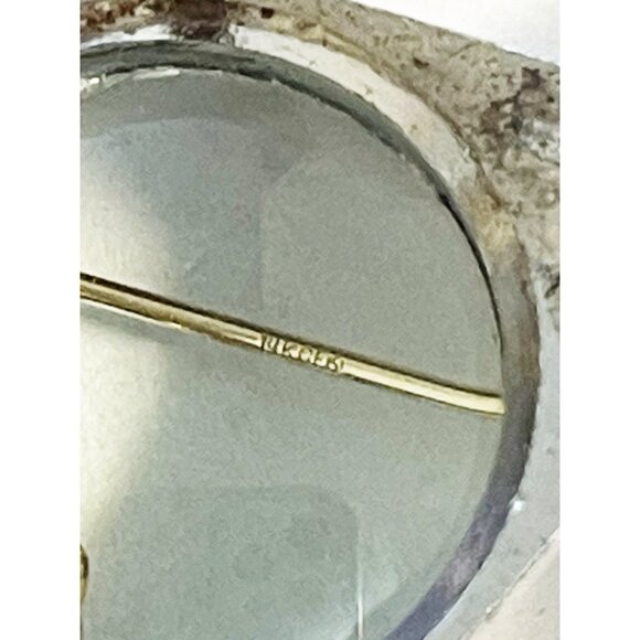 Hammered 14K Gold Filled Linear Dangle Earrings Modernist Long Drop Minimalist - Picture 5 of 5